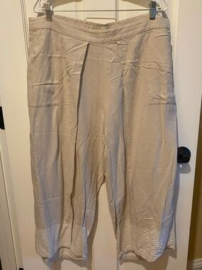 Wide leg linen pants, women’s XL petite